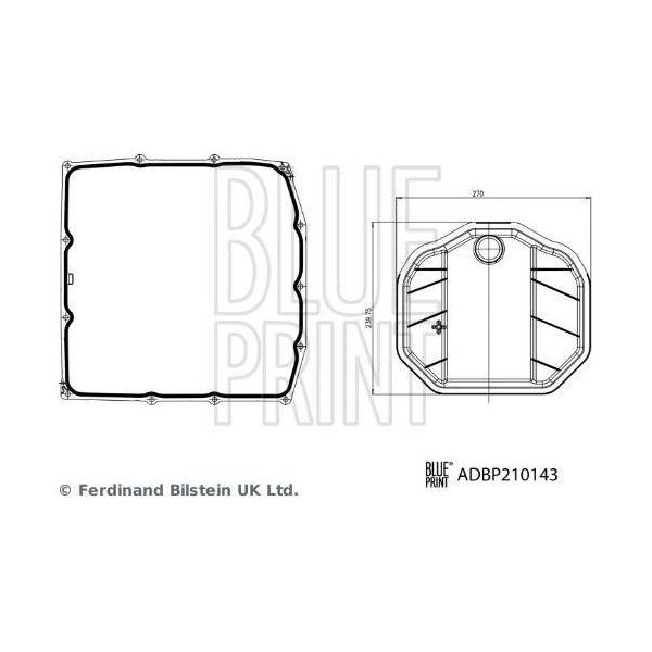 Blue Print ADBP210143 Set Filtro Idraulico, Cambio Automatico Oe 9A731707000 Compatibile Con Panamera-image