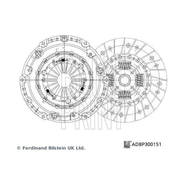 Blue Print ADBP300151 Kit Frizione Oe 1517988 Compatibile Con Transit-image