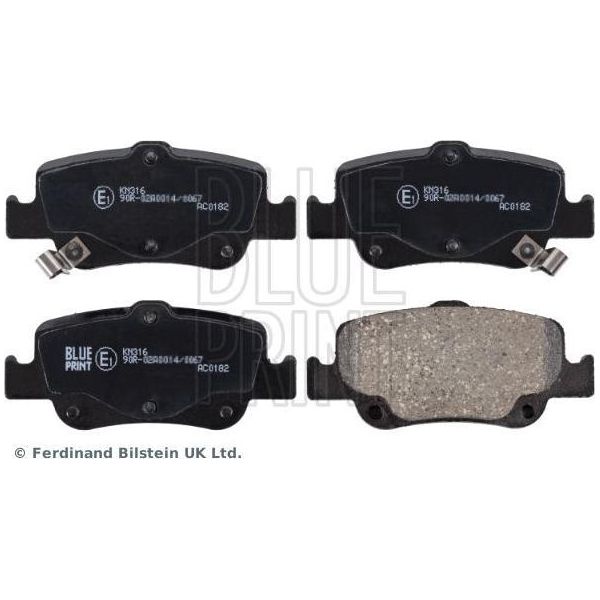 Blue Print ADT342173 Set Di Pastiglie Freno, Freno A Disco Oe 04466YZZE3 Compatibile Con Auris, Corolla-image