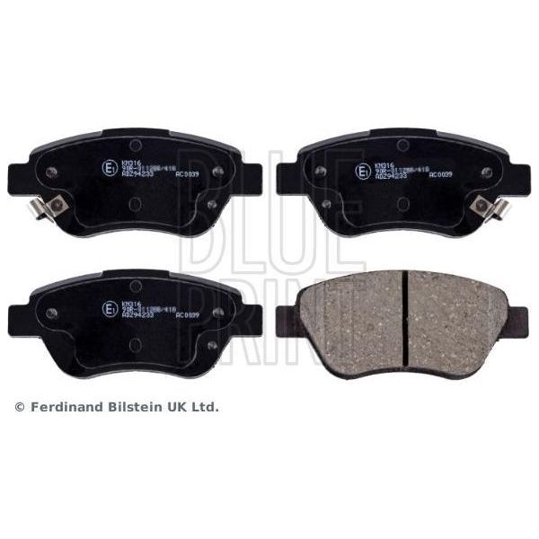 Blue Print ADZ94233 Set Di Pastiglie Freno, Freno A Disco Oe 77363942 Compatibile Con Doblo, Panda, Adam, Corsa D-image