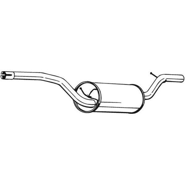 Bosal 278-711 Silenziatore Centrale Oe 1306076 Compatibile Con V50, S40, C30, Focus, C-Max-image