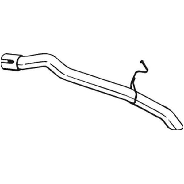 Bosal 750-195 Tubo Di Scarico Oe 1437841 Compatibile Con Transit, Tourneo-image