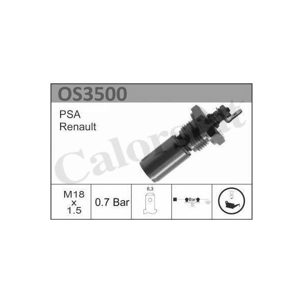 Calorstat By Vernet OS3500 Pressostato Olio Oe 031302 Compatibile Con Ducato, C15-image