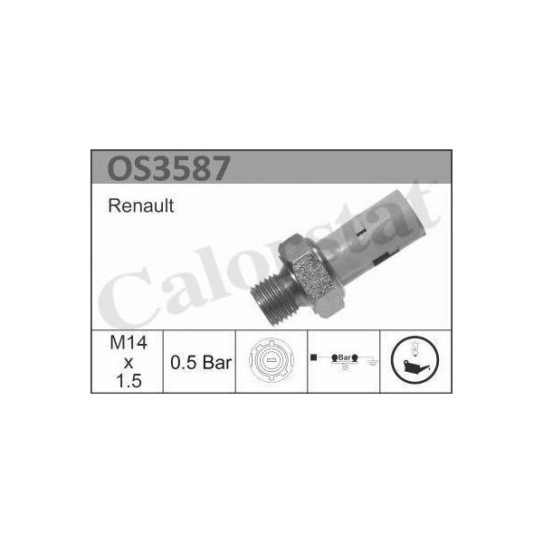 Calorstat By Vernet OS3587 Pressostato Olio Oe 40242801 Compatibile Con Vel Satis, Trafic, Thalia, Scenic, Modus, Megane, Master, Laguna, Kangoo, Espace, Clio, Avantime, Vivaro, Movano, Primera, Primastar, Micra, Interstar, Duster-image