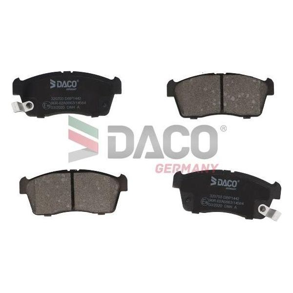 Daco Germany 320703 Set Di Pastiglie Freno, Freno A Disco Oe 04465B1050 Compatibile Con Pixo-image