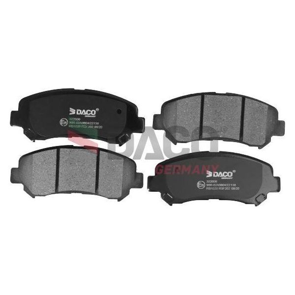 Daco Germany 322606 Set Di Pastiglie Freno, Freno A Disco Oe D10609N00A Compatibile Con Qashqai, X-Trail-image