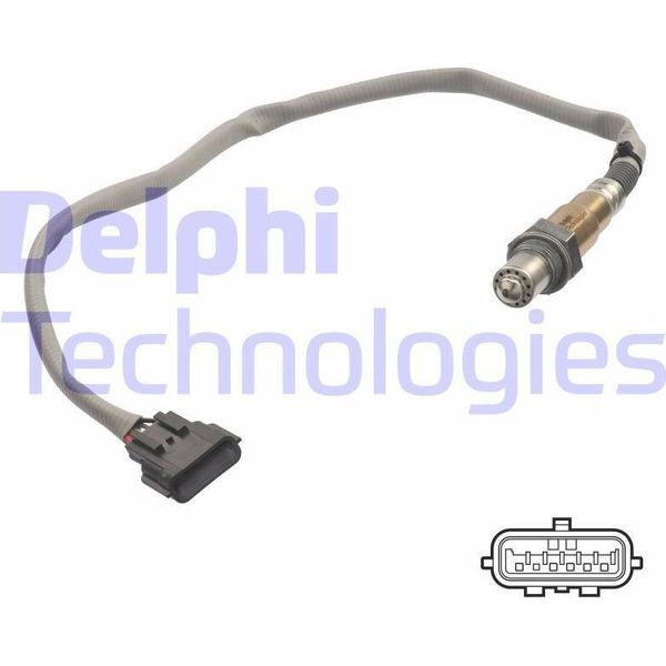 Delphi ES21117-12B1 Sonda Lambda Oe 2269000Q1E Compatibile Con Juke, Micra, Note, NV200, NV300, Qashqai, X-Trail-image