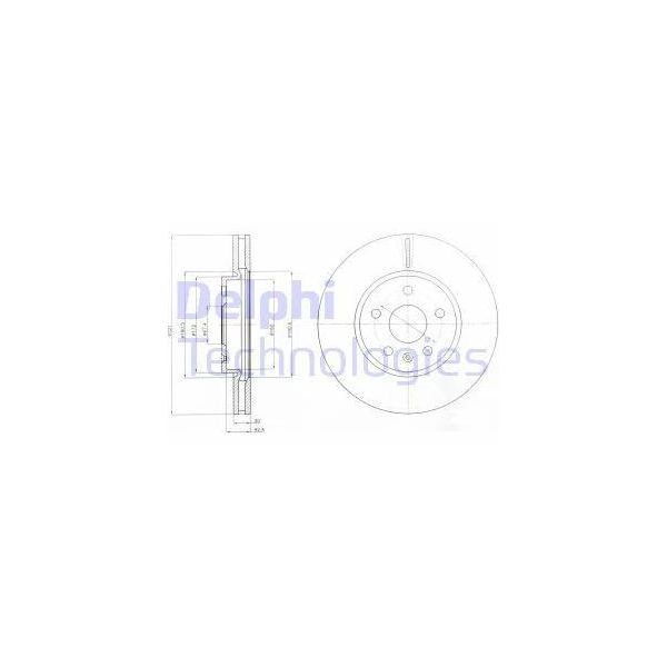 Delphi BG4189C Disco Freno Oe 13501308 Compatibile Con Zafira, Insignia, Cascada, Astra J, Malibu, Camaro-image