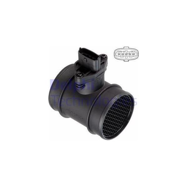 Delphi AF10709-12B1 Misuratore Di Massa Dell'aria Oe 71787966 Compatibile Con Thesis, Lybra, Punto, Marea, Bravo, Brava, Spider, Alf. Gtv, Alf. Gt, Alf. 166, Alf. 156, Alf. 147-image