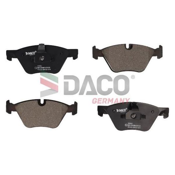 Daco Germany 320322 Set Di Pastiglie Freno, Freno A Disco Oe 6775310 Compatibile Con Serie 5 F10, Serie 5 F11-image