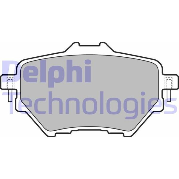 Delphi LP2505 Set Di Pastiglie Freno, Freno A Disco Oe 1609000680 Compatibile Con Berlingo, C4, Combo, Corsa F, Grandland, Mokka, 3008, 308, 508, Partner, Rifter, Proace-image