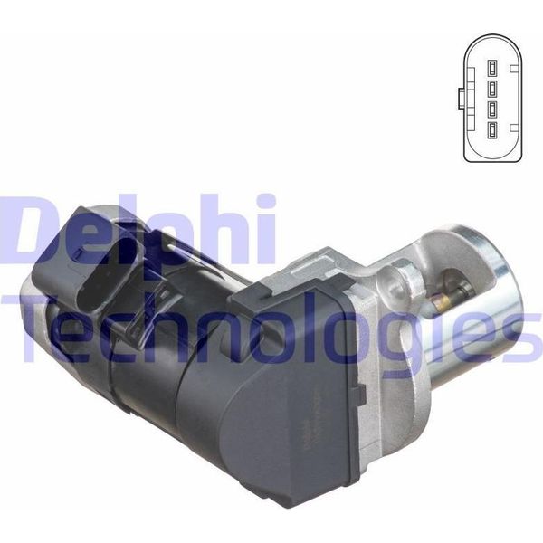 Delphi EG10485-12B1 Valvola Egr Oe 6421400160 Compatibile Con Vito, Viano, Classe S, Classe R, Classe M, Classe Glk, Classe Gl, Classe E, Cls, Clk, Classe C-image
