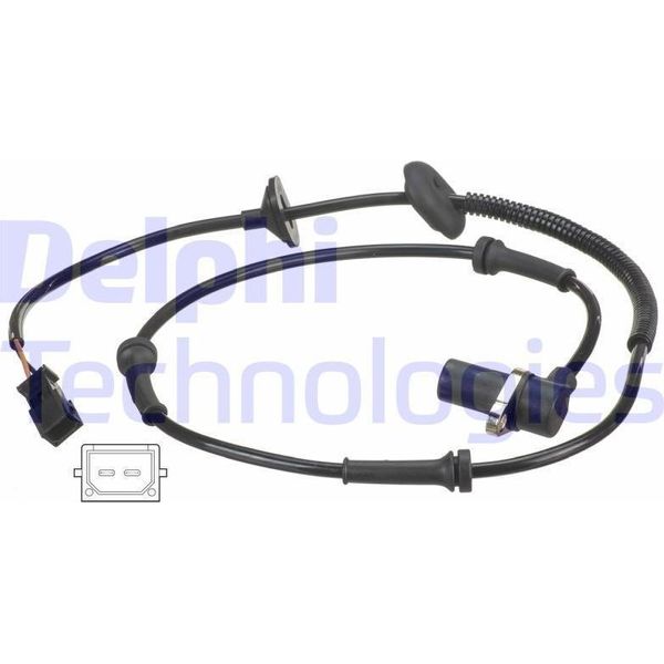 Delphi SS20605 Sensore Velocità Ruota Oe 3B0927807G Compatibile Con Passat 3B-image