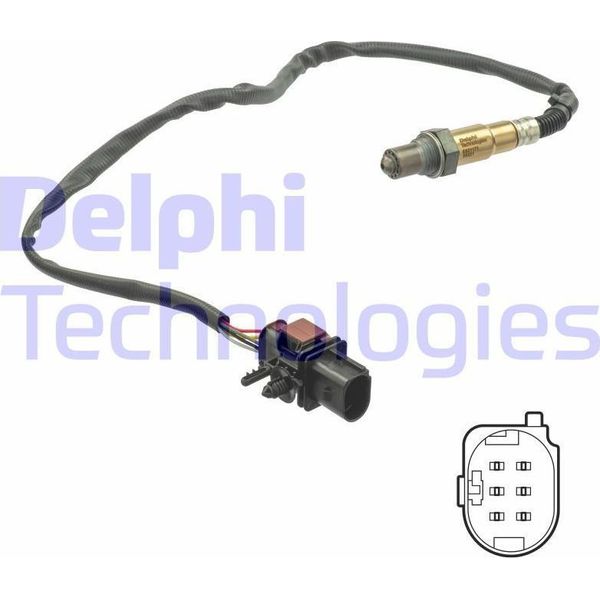 Delphi ES21171-12B1 Sonda Lambda Oe 1886204 Compatibile Con Transit, Tourneo, Focus, C-Max-image