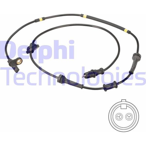 Delphi SS20481 Sensore Velocità Ruota Oe 46532126 Compatibile Con Bravo, Brava-image