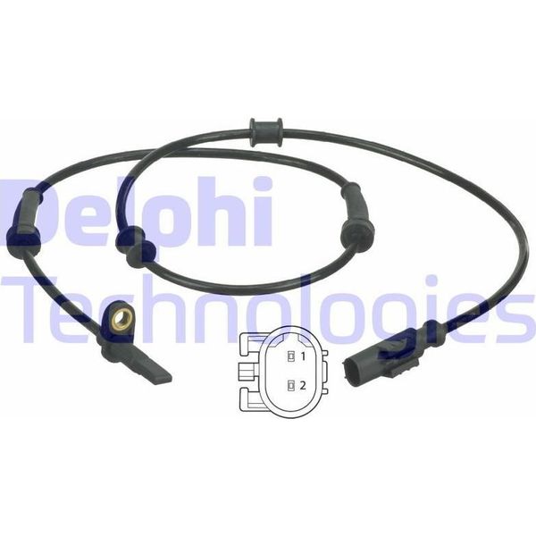 Delphi SS20388 Sensore Velocità Ruota Oe 1643705480 Compatibile Con Boxer, Ducato, Jumper-image