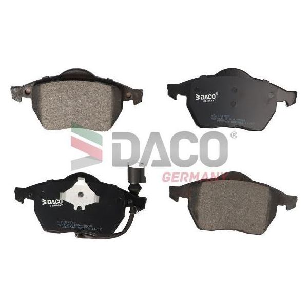 Daco Germany 324757 Set Di Pastiglie Freno, Freno A Disco Oe 1J0615105AE Compatibile Con A3 8L, Tt, Leon, Toledo, Octavia, Bora, Golf Iv, Golf V, New Beetle, Polo 9N-image