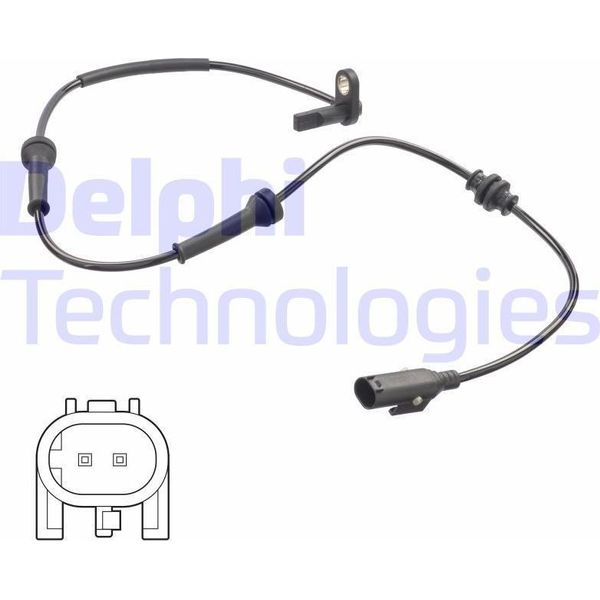 Delphi SS20815 Sensore Velocità Ruota Oe 51763164 Compatibile Con Qubo, Linea, Fiorino-image