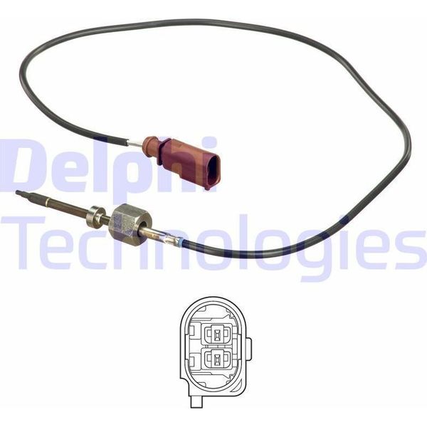 Delphi TS30252 Sensore Temperatura Gas Di Scarico Oe 070906088A Compatibile Con Crafter-image