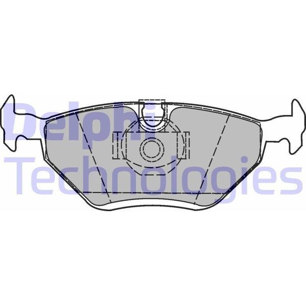 Delphi LP1423 Set Di Pastiglie Freno, Freno A Disco Oe 3411215757 Compatibile Con Z4 E85, Z4 E86, Z3 E36, Serie 3 E46-image