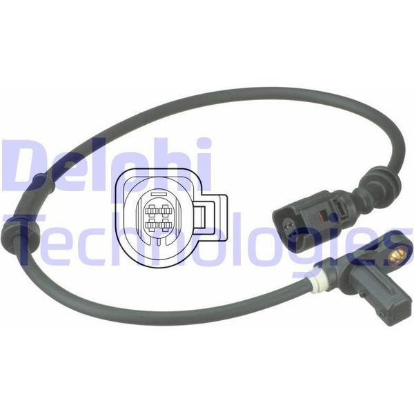 Delphi SS20494 Sensore Velocità Ruota Oe 1207323 Compatibile Con Sharan, Alhambra, Galaxy-image