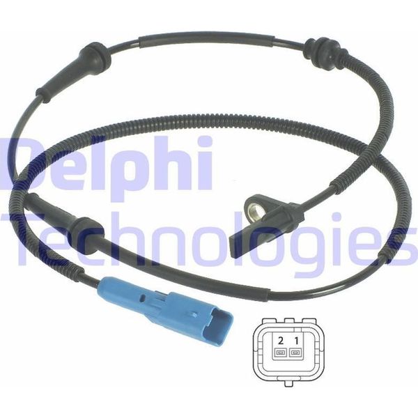 Delphi SS20133 Sensore Velocità Ruota Oe 454597 Compatibile Con C2, C3, 1007-image