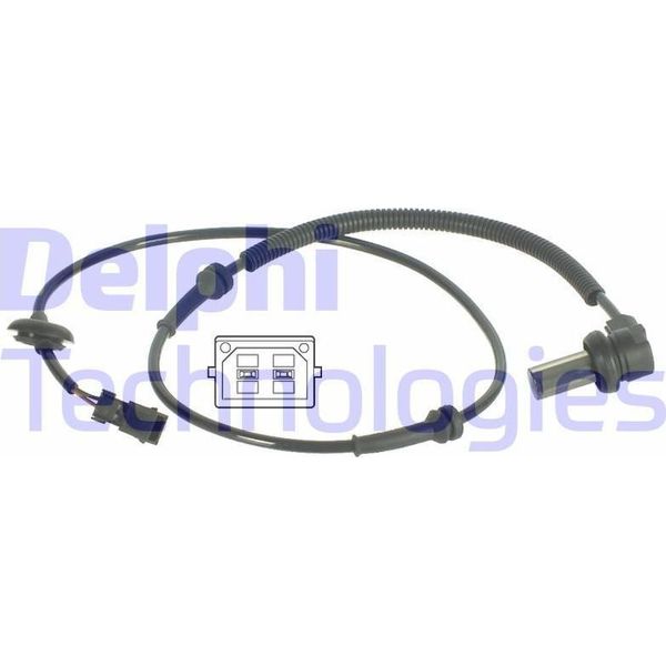 Delphi SS20004 Sensore Velocità Ruota Oe 8D0927803 Compatibile Con A4 8D, Passat 3B-image