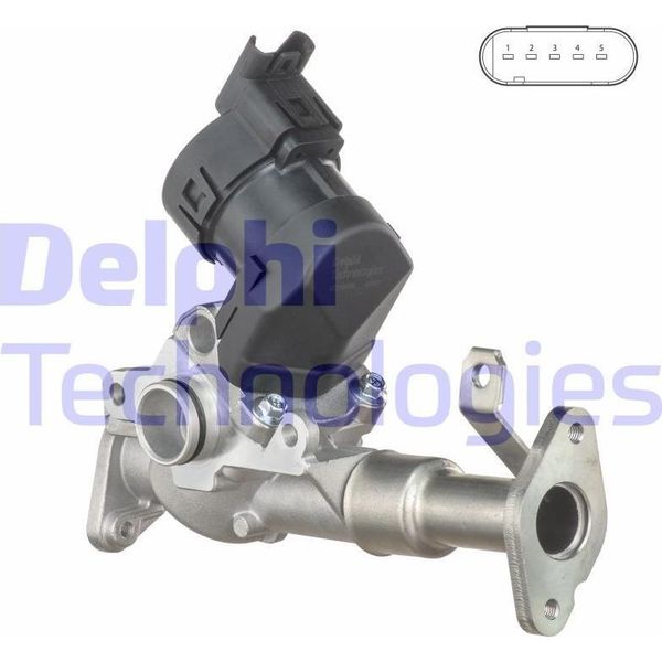 Delphi EG10488-12B1 Valvola Egr Oe 11717563241 Compatibile Con Serie 5 E61, Serie 5 E60, Serie 3 E91, Serie 3 E92, Serie 3 E93, Serie 3 E90, Serie 1 E82, Serie 1 E88, Serie 1 E87, Serie 1 E81-image