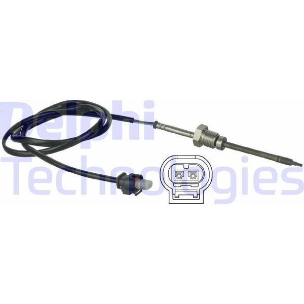 Delphi TS30051 Sensore Temperatura Gas Di Scarico Oe 05149103AA Compatibile Con 300 C, Cherokee, Classe M-image