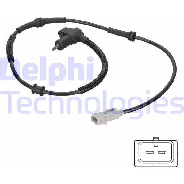 Delphi SS20811 Sensore Velocità Ruota Oe 4545A4 Compatibile Con Partner, Xsara, Berlingo-image