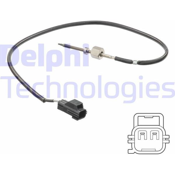 Delphi TS30206 Sensore Temperatura Gas Di Scarico Oe 5149104AA Compatibile Con Cherokee, Wrangler-image
