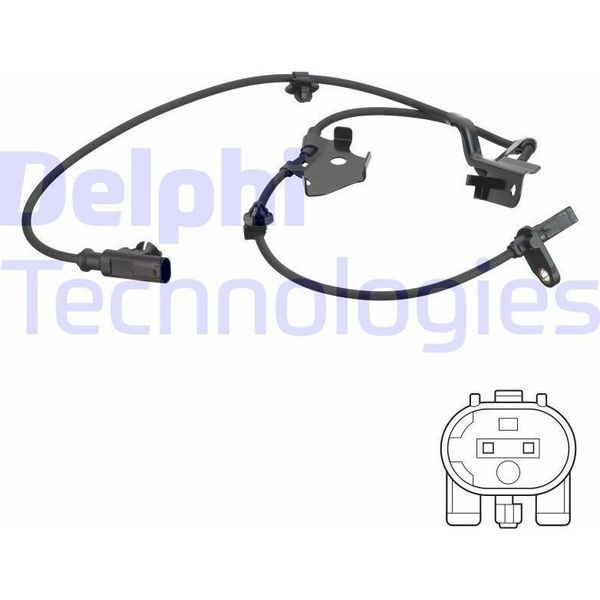 Delphi SS20752 Sensore Velocità Ruota Oe 8954202060 Compatibile Con Verso, Corolla, Avensis, Auris-image