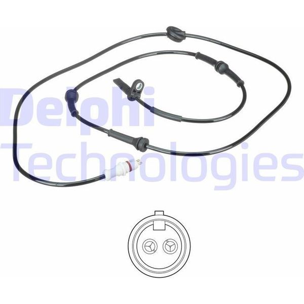 Delphi SS20598 Sensore Velocità Ruota Oe 46816929 Compatibile Con Stilo-image