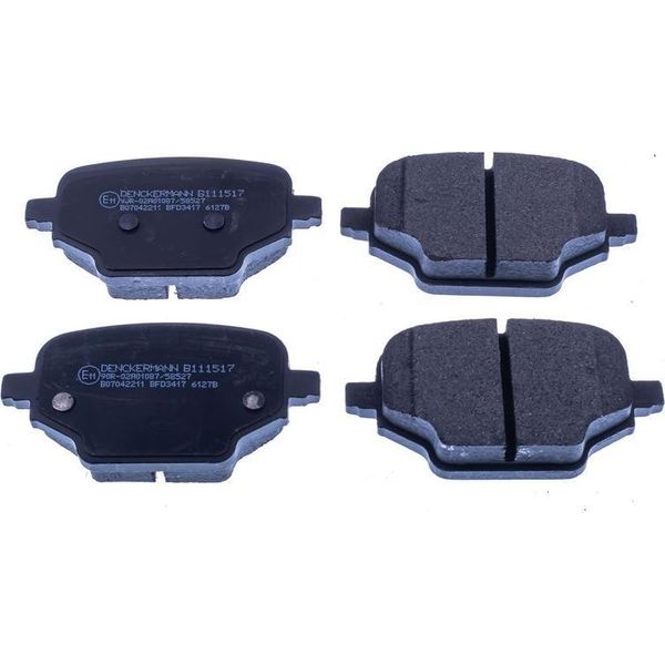 Denckermann B111517 Set Di Pastiglie Freno, Freno A Disco Oe 1635254980 Compatibile Con Berlingo, Combo, Partner, Rifter, Proace-image