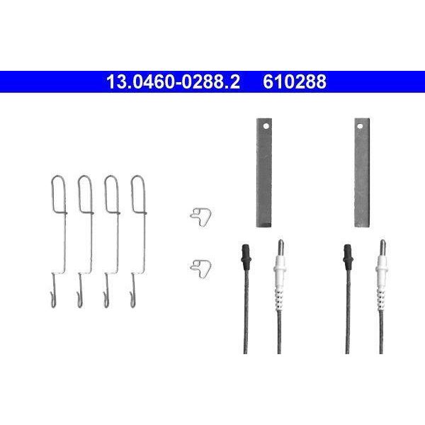 Ate 13.0460-0288.2 Set Di Accessori, Pastiglie Freno A Disco Oe 0004200402 Compatibile Con Classe V, Vito-image