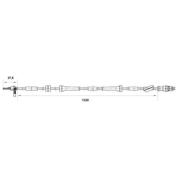 Bosch 0 265 007 040 Sensore Velocità Ruota Oe Compatibile Con Kappa-image