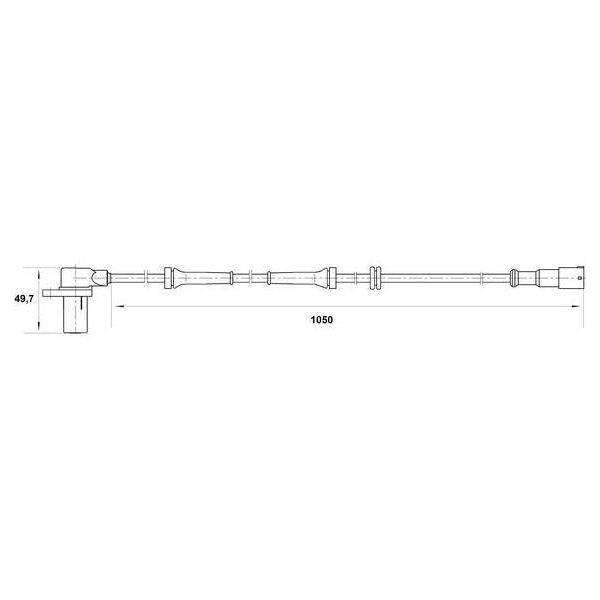 Bosch 0 265 006 414 Sensore Velocità Ruota Oe 96205922 Compatibile Con Leganza-image