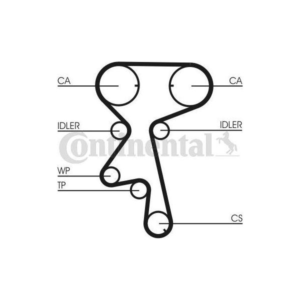 Continental Ctam CT873WP4 Pompa Acqua + Set Cinghia Dentata Oe Compatibile Con Astra F, Corsa B, Tigra, Vectra-image
