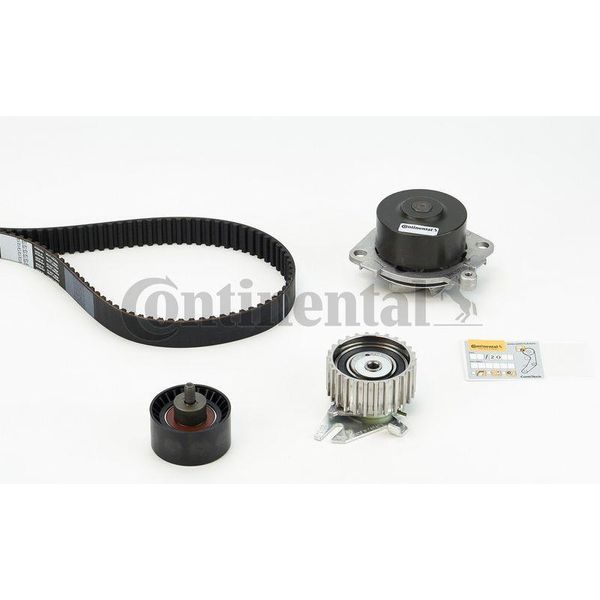 Continental Ctam CT877WP2 Pompa Acqua + Kit Cinghia Dentata Oe 71771587 Compatibile Con Alf. 147, Alf. 156, Alf. Gt, Alf. Gtv, Spider, Barchetta, Brava, Bravo, Coupé, Marea, Punto, Dedra, Delta, Lybra-image