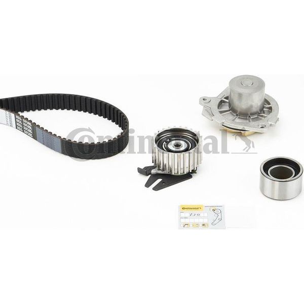Continental Ctam CT968WP1 Pompa Acqua + Kit Cinghia Dentata Oe 71771591 Compatibile Con Thesis, Lybra, Kappa, Marea, Alf. 166, Alf. 156-image