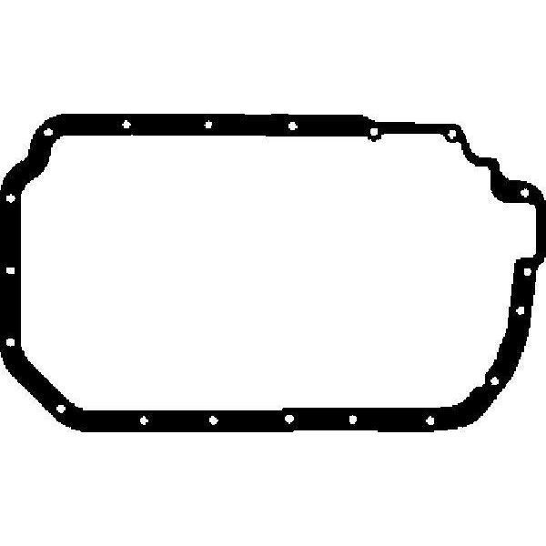 Corteco 028035P Guarnizione, Coppa Dell'olio Oe 059103610B Compatibile Con A4 8D, A4 8E, A4 8H, A6 4B, A8 4D, Passat 3B-image