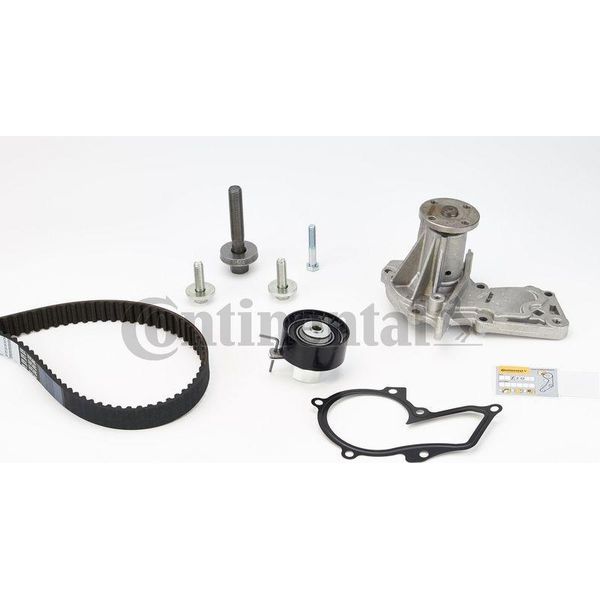 Continental Ctam CT881WP3 Pompa Dell'acqua + Set Cinghia Dentata Oe Compatibile Con B-Max, C-Max, Ecosport, Fiesta, Focus, Fusion, Ka, Mondeo, C30, S40, V50-image