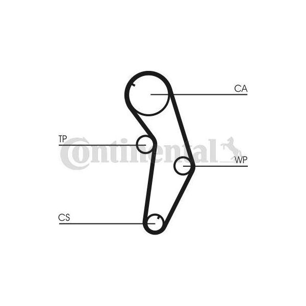 Continental Ctam CT821K1 Kit Cinghia Dentata Oe Compatibile Con Space Wagon, Space Runner, Galant-image