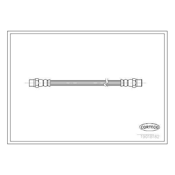Corteco 19018182 Tubo Freno Oe 171611775 Compatibile Con Toledo, Vento, Transporter V, Transporter Iv, Passat 35I, Corrado-image