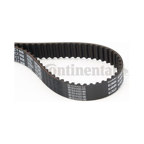 Continental Ctam CT908 Cinghia Dentata Oe 06A109119J Compatibile Con A3 8L, A3 8P, A4 8D, A4 8E, Alhambra, Altea, Altea Xl, Cordoba, Exeo, Ibiza, Leon, Toledo, Fabia, Octavia, Superb, Bora, Caddy, Golf Iv, Golf Plus, Golf V, Golf Vi, Jetta, Multivan V, New Beetle, Passat 3B, Passat 3C, Polo 6V, Sharan, Touran, Transporter V-image