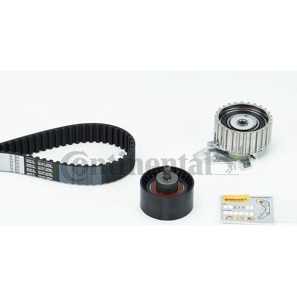 Continental Ctam CT877K2 Kit Cinghia Dentata Oe 6001073310 Compatibile Con Lybra, Delta, Dedra, Punto, Marea, Coupe, Bravo, Brava, Barchetta, Spider, Alf. Gtv, Alf. Gt, Alf. 156, Alf. 147-image