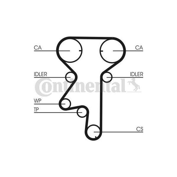 Continental Ctam CT975WP2 Pompa Acqua + Kit Cinghia Dentata Oe Compatibile Con Astra G, Astra H, Corsa C, Meriva, Signum, Tigra, Vectra, Zafira-image