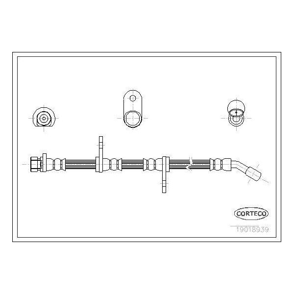 Corteco 19018939 Tubo Freno Oe 46430SK3E01 Compatibile Con Civic-image