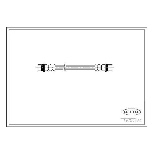 Corteco 19025763 Tubo Freno Oe 480694 Compatibile Con 206, Master, Trafic-image