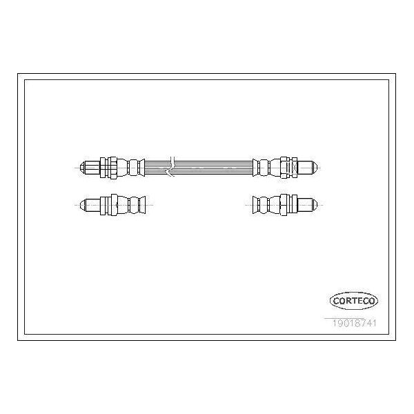 Corteco 19018741 Tubo Freno Oe 1027745 Compatibile Con Escort-image